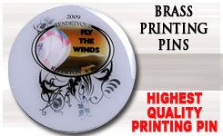 Full Color Brass Printing Pins